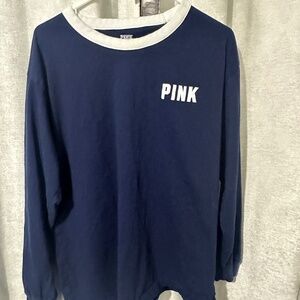 Victoria Secret Pink Long Sleeve Crew Neck Tee